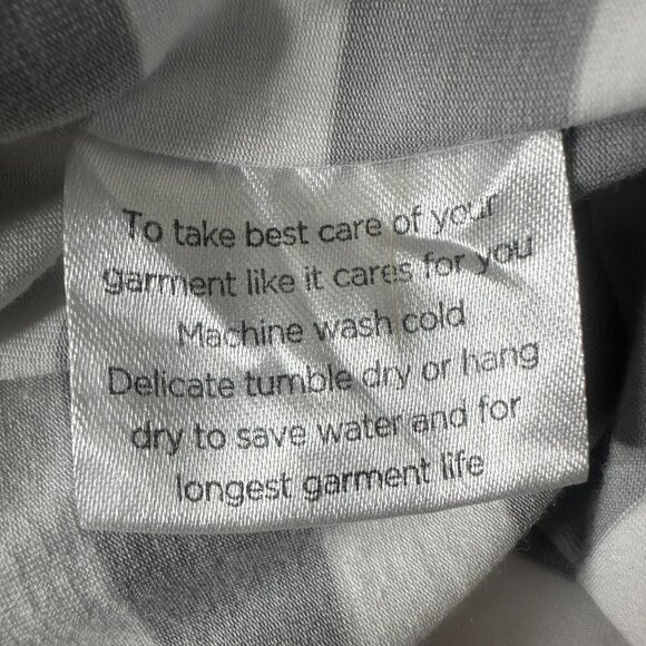 Recliner NYC Womens Pajama Shirt Dress Twilight Stripe Long Sleeve Size Large - Picture 7 of 9